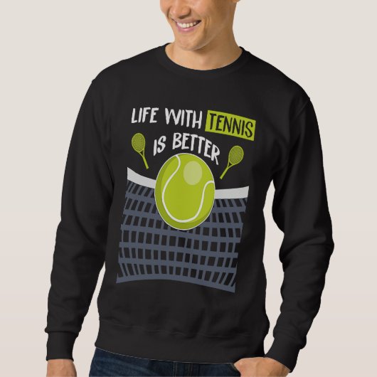 Leuke Tennisbal Citaat Trui (Voorkant)