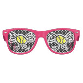 Leuke tennisfeesttinten voor het verjaardagsfeest  kinder zonnebril (Voorkant)