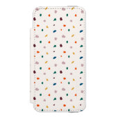 Leuke Terrazzo Boho Print Incipio iPhone Portemonnee Hoesje (Voorkant Agenda)