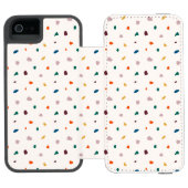 Leuke Terrazzo Boho Print Incipio iPhone Portemonnee Hoesje (Agenda Open)