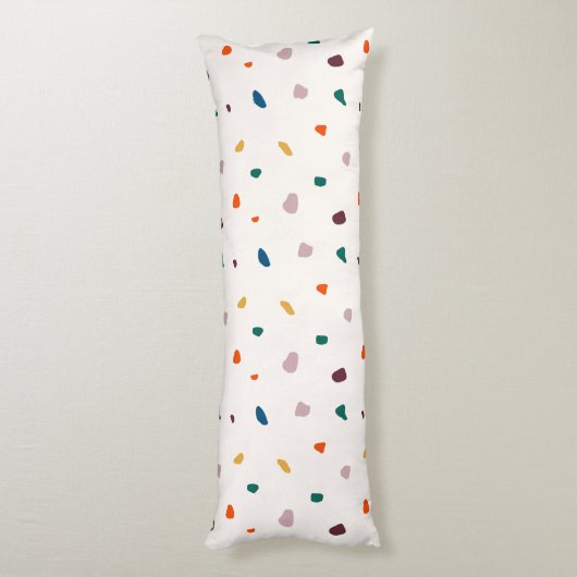 Leuke Terrazzo Print Body Kussen (Achterkant (Verticaal))