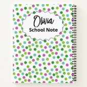 Leuke terug naar school benodigdheden voor kindere notitieboek (Achterkant)