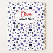 Leuke terug-naar-school-benodigdheden voor kindere planner (Achterkant)