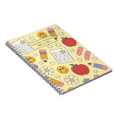 Leuke terug naar school patronen | Schoolbenodigd Notitieboek (Rechterzijde)