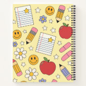 Leuke Terug naar School Patroon |  Schoolbenodigdh Notitieboek (Achterkant)