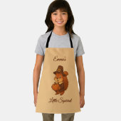 Leuke Thanksgiving Eekhoorn Pompoen illustratie Schort (Insitu)