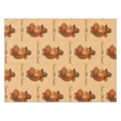 Leuke Thanksgiving Eekhoorn Pompoen illustratie Tafelkleed (Voorkant (Horizontaal))