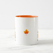 Leuke Thanksgiving Gnome Tweekleurige Koffiemok (Center)