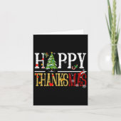 Leuke Thanksgiving Kerst Happy Thanksgiving Kaart (Voorkant)