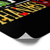 Leuke Thanksgiving Kerst Happy Thanksgiving Poster (Hoek)