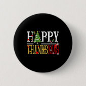 Leuke Thanksgiving Kerst Happy Thanksgiving Ronde Button 5,7 Cm (Voorkant)