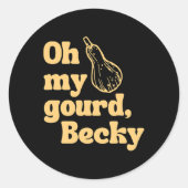 Leuke Thanksgiving Ronde Sticker (Voorkant)