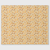 Leuke Thanksgiving Turkije Pattern Cadeaupapier (Vlak)