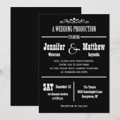 Leuke  Theater bruiloft uitnodigingen (Voorkant / Achterkant)