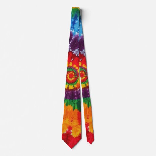 Leuke Tie Dye Psychedelische Patroon Stropdas (Voorkant)