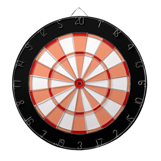 Leuke tijd dart board in rood wit cadmium sinaasap dartbord (Voorkant)