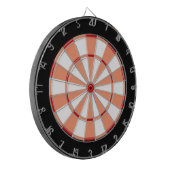 Leuke tijd dart board in rood wit cadmium sinaasap dartbord (Voorkant Links)