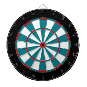 Leuke tijd dart board in rood wit en biskaje baai dartbord