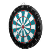 Leuke tijd dart board in rood wit en biskaje baai dartbord (Voorkant Rechts)