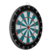 Leuke tijd dart board in rood wit en biskaje baai dartbord (Voorkant Links)
