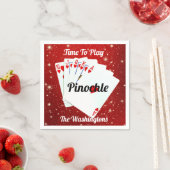 Leuke tijd om te spelen Pinochle Paper Bord Servet (Insitu)