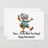 Leuke tijd pensioen briefkaart (Voorkant / Achterkant)