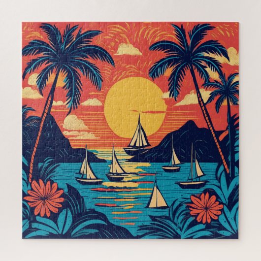 Leuke tijd tropische puzzel (Verticaal)