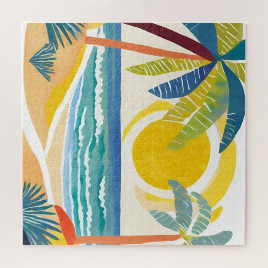 Leuke tijd tropische puzzel legpuzzel (Horizontaal)