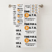 Leuke TIJD VOOR EEN BAD (Bitcoin All Time High) Cr Handdoek (Insitu)