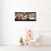 Leuke tijden geweldige herinneringen leuke 12 foto spandoek (Insitu)