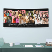 Leuke tijden geweldige herinneringen leuke 12 foto spandoek (Beurs)