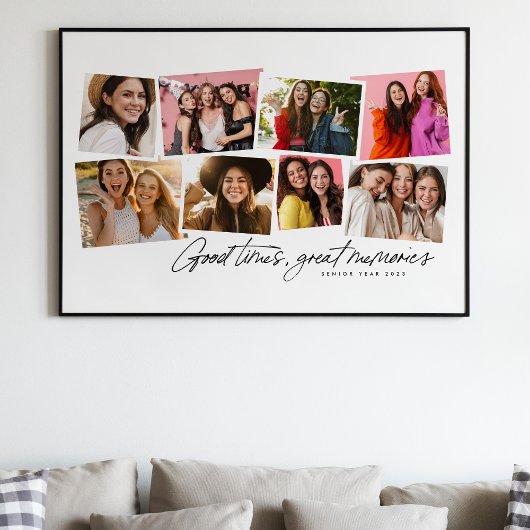 Leuke tijden geweldige herinneringen leuke fotocol poster