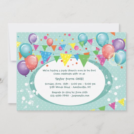 Leuke tijden vieren Uitnodiging (Voorkant)