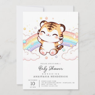 Leuke Tijger Baby shower Kaart