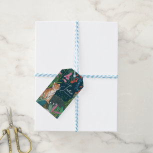 Leuke Tijger Oerwoud Nieuwe Babydouche Cadeaulabel