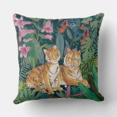 Leuke Tijger Oerwoud Nieuwe Babydouche Kussen (Achterkant)