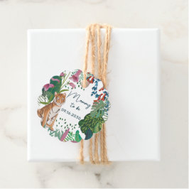 Leuke Tijger Safari Mama om Baby shower te zijn Bedankjes Labels