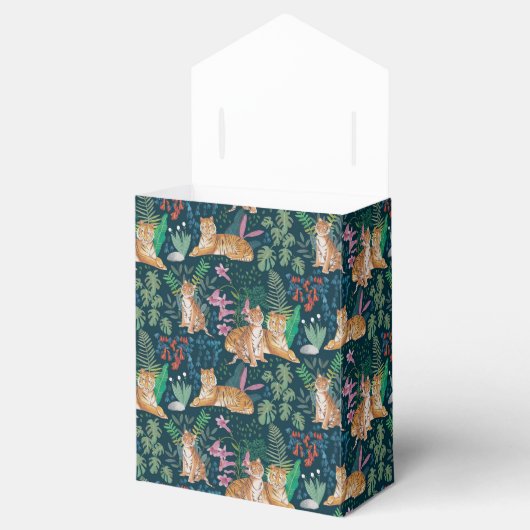 Leuke Tijger Safari Oerwoud Baby shower Bedankdoosjes (Geopend)