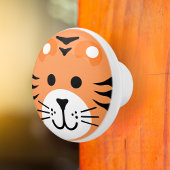 Leuke Tijger Wild Een Oerwoud Safari Dierlijke Car Keramische Knop