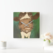 leuke titel van het koeienschilderen Giz een smaak Vierkante Klok (Huis)