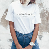 Leuke Toekomst Mrs Script Hart Ring Custom Bruilof T-shirt