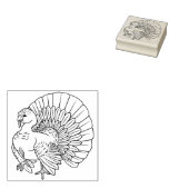 Leuke Tom Turkije Thanksgiving Rubber Stamp Rubberstempel (Gestempeld)