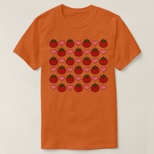 Leuke tomaten en harten t-shirt (Design voorkant)