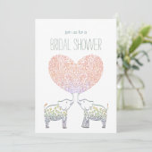 Leuke Tons van LIEFDE Olifant Hart VRIJGEZELLENFEE Kaart (Staand voorkant)