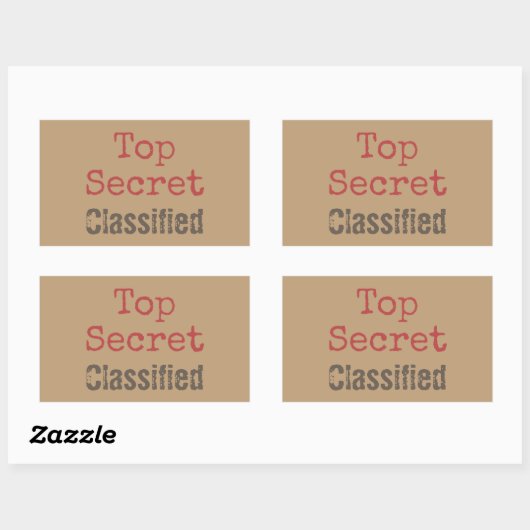 Leuke Top Secret Gift Stickers (Vel)