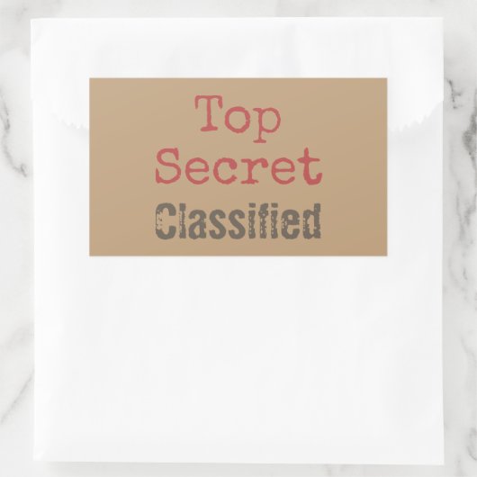 Leuke Top Secret Gift Stickers (Tas)