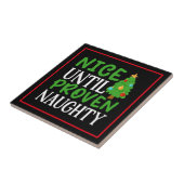 Leuke tot ondeugende kerst ontwerp-81054 tegeltje (Zijkant)