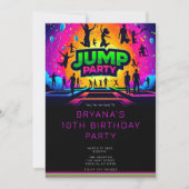 Leuke Trampoline JUMP Party Verjaardag Kaart (Voorkant)
