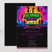 Leuke Trampoline JUMP Party Verjaardag Kaart (Voorkant / Achterkant)