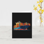 Leuke transportschip Zoek voor Container liefhebbe Kaart (Gele Bloem)